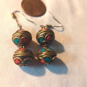 Tribal drop earings
